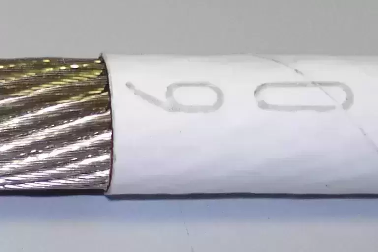 60 white colored wrapper for golden wire.