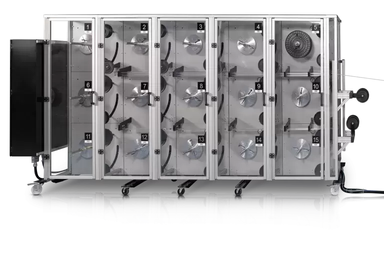 Multiple section machine from where wire is processing