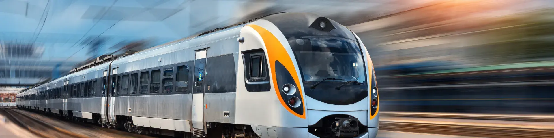 Silver color train 